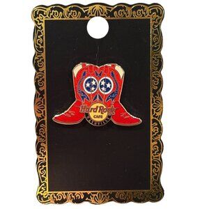 Hard Rock Cafe Nashville Red Cowboy Boots Collectible Pin NEW 2008